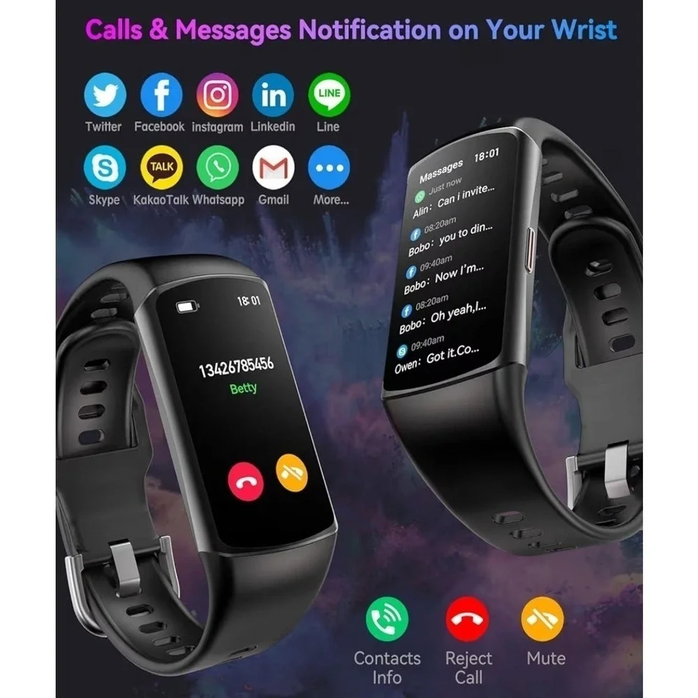 New Smart Watch Fitness Tracker with 24/7 Heart Rate, Oxygen, & Blood Pressure